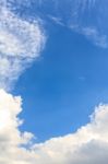 Clear Blue Sky Background Stock Photo