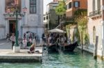 Enjoying The Autumn Sunshine In Venice Stock Photo