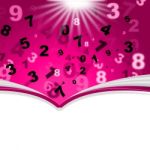 Mathematics Numbers Indicates Empty Space And Book Stock Photo