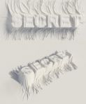 3d Cloth Falling On Words " Secret " Stock Photo