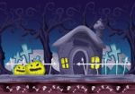 Cartoon  Halloween Background With Separated Layers For Game And Animation Stock Photo