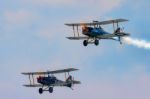 Se5a X 2 (great War Team) Aerial Display At Biggin Hill Airshow Stock Photo