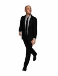 3d Rendering Of Full Length Businessman In Everyday Actions Stock Photo