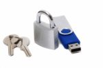 Usb Disk Security Concept Stock Photo