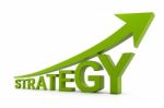 Green Strategy Graph Stock Photo