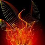 Abstract Fire Background Stock Photo