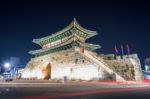 Hwaseong Fortress In Suwon,korea Stock Photo