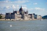 Hungarian Parliament Building In Budapest Stock Photo