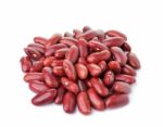 Red Bean Isolated On White Background Stock Photo