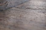 Raindrops On Wood Stock Photo