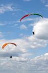 Devils Dyke, Brighton/sussex - July 22 : Paragliding At Devil's Stock Photo