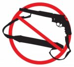 Weapon-Free Zone Stock Photo