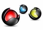 Bright Color Ball Stock Photo