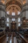 Interior View Of Salzburg Cathedral Stock Photo