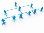 Business Organization Chart Stock Photo