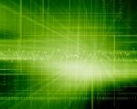 Green Futuristic Background Stock Photo