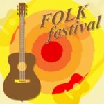 Folk Festival Shows Country Music And Ballards Stock Photo