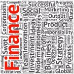 Business & Finance Related Word Cloud Background Stock Photo