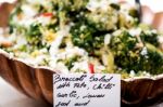 Image Of Broccoli Salad Stock Photo