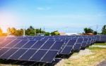 Solar Panels In Station Stock Photo