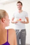 Couple Having Breakfast At Home Stock Photo