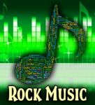 Rock Music Shows Sound Track And Harmony Stock Photo