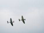 Spitfire Mk X1x Ps915 The Last One Produced Flying Over Dunsfold Stock Photo