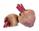 Fresh Beetroot Isolated On The White Background Stock Photo