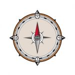 Vintage Compass Icon Stock Photo