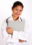 Confident Lady Doctor Stock Photo