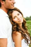 Young Romantic Couple Stock Photo