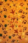 Animal Footprint Seamless Pattern Stock Photo