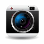 Retro Camera Icon Stock Photo