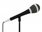 Microphone Closeup Musical Shows Concert Songs Or Singing Hits Stock Photo