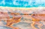 Grand Prismatic Spring Stock Photo