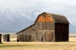 Barn At Mormon Row Stock Photo