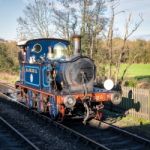 Bluebell Steam Train Approaching Sheffield Park Station Stock Photo