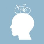 Bicycle Brain Think Man Head Stock Photo