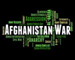 Afghanistan War Means Military Action And Clash Stock Photo