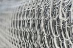 Wire  Mesh Fence In Roll Stock Photo