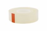 Side Transparent Tape Roll On White Background Stock Photo