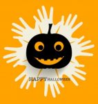 Happy Halloween Design Background Stock Photo