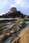 Coastline Area Of Sagres, Portugal Stock Photo