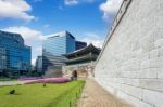 Sungnyemun Gate (namdaemun Market) In Seoul, South Korea Stock Photo