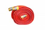 Red Hose Fire Stock Photo