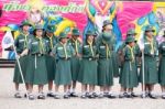 Student 11-12 Years Old, Scout Assembly, Teepangkorn Scout Camp In Samut Sakhon Thailand Stock Photo