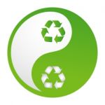 Yinyang Recycle Stock Photo