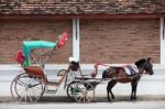 Tradition Horse Carriage Is A Symbol Of Lampang Province Stock Photo