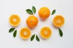 Fresh Orange Citrus Fruit Isolated Stock Photo