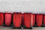 Garbage Bins Stock Photo